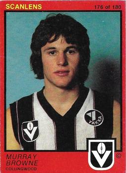 1982 Scanlens VFL #176 Murray Browne Front